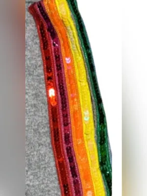 Lola + The Boys Rainbow Sequin Tracksuit Set Women’s Small thumbnail 13