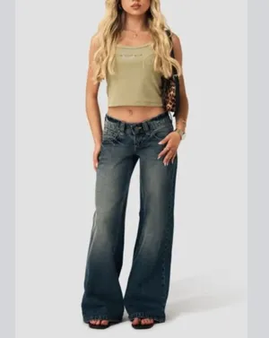PacSun Abrand Jeans 00 Super Low & Wide Miley Jeans thumbnail 2