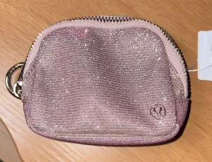 Lululemon Everywhere Belt Bag Nano Glitter NWT PNUC/MUUS/GOLD Pink Champagne thumbnail 1