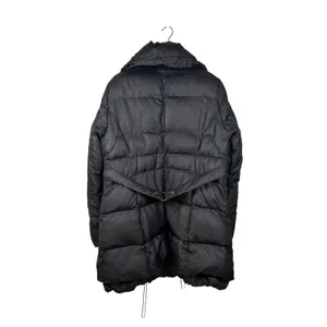 Black Rivet Puffer Coat XL Down Feather Longline Black Quilted Winter‎ Jacket thumbnail 5