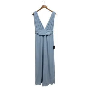 Lulus Divine Muse Slate Blue Wide-Leg Jumpsuit size Medium NWT thumbnail 4