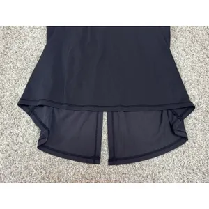 Lululemon All Tied Up Tank Black Open Back Racerback Pima Cotton Top Size S thumbnail 3