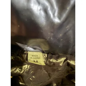 SAM. New York Women Metallic Navy Blue Goose Down Puffer Jacket Size‎ M thumbnail 6