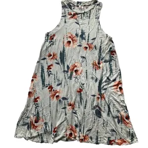 I Joah Women's Floral Mini Swing Sleeveless Dress S Flowy Boho Romantic Feminine thumbnail 2