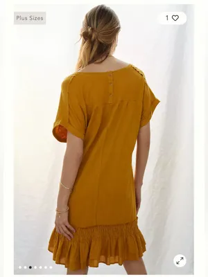 ANTHROPOLOGIE Daily Practice Solana Ruffled Tunic Dress Small thumbnail 2