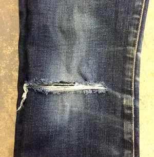 Lucky Brand Loita Boot Ankle Jean Size 00/24 Distressed at one knee Bin C14 thumbnail 5