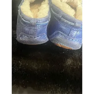 UGG Womens Suede Fur Lined Sheepskin Shoes Slippers Loafer DAKOTA 9 Comfort Teal thumbnail 4