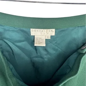 Doncaster Skirt Womens Size 6 Green A-Line Midi Pleated Hem Work Formal thumbnail 2