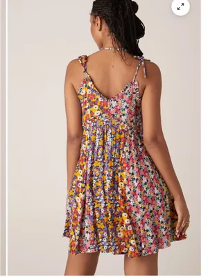 Patrons of Peace Malibu floral Dress XS Coastal Cowgirl 90s Boho Romantic Garden thumbnail 6