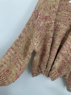 Aerie Brown Sweater Cardigan Size Small Boho Chunky Oversized thumbnail 4