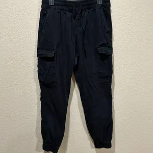 Refuge Black Cargo Joggers thumbnail 2
