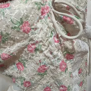 For Love & Lemons Maxine Mini Dress Small White Pink Floral Cottagecore Romantic thumbnail 11