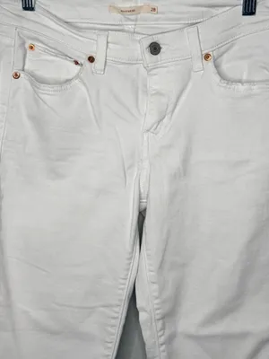 Levi's White Boyfriend Jeans thumbnail 2