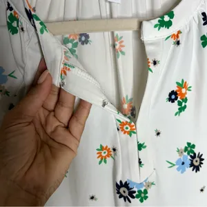 Charter Club Womens Size M‎ Floral Print Long Sleeve Stretch Liquid Knit thumbnail 4