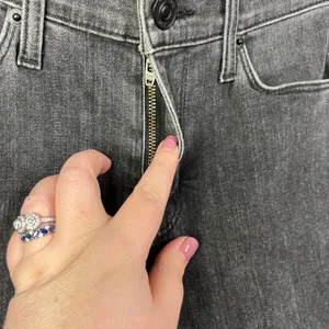 Hudson‎ Jeans The Stevie Midrise Lace Up Skinny Jeans in Vacancy Gray Size US 27 thumbnail 7