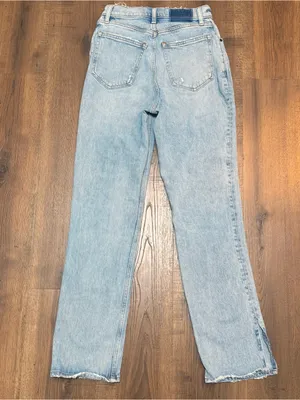 Abercrombie & Fitch The‎ 90s Straight ultra High Rise Curve Love Boot Cut 26 thumbnail 6
