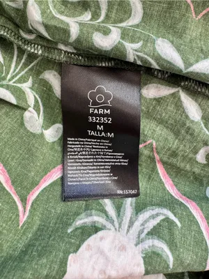 FARM Rio Green Pineapple Garden Organic Cotton Maxi Dress Size M thumbnail 13