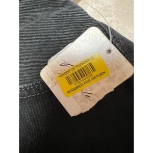 Free People Size 24 Black Button Fly Makai Cut Off Shorts Raw Hem‎ New thumbnail 5