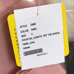 NWT‎ Alfred Sung Off the Shoulder Cocktail Dress in Twirl Pink thumbnail 3