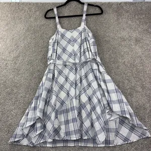 Holding‎ Horses Anthropologie Plaid Handkerchief Hem Dress XS/S Prairie Romantic thumbnail 8
