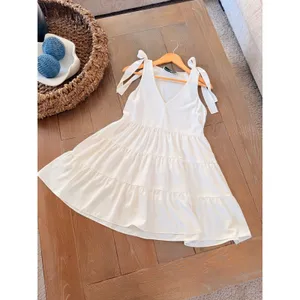 Amanda Uprichard Tiered‎ Mini Dress Womens White XS thumbnail 4
