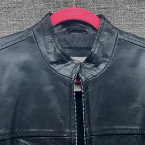 Old Navy Leather Moto Jacket‎ Black Large thumbnail 6
