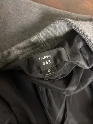 J.Crew Going-Out Blazer Stretch Twill Gray H2743 Size 6 thumbnail 3