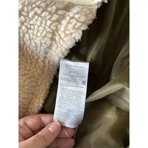 Jacqueline de Yong JDY Jdyiza Teddy Jacket Cream Sherpa Green Quilted XL thumbnail 3