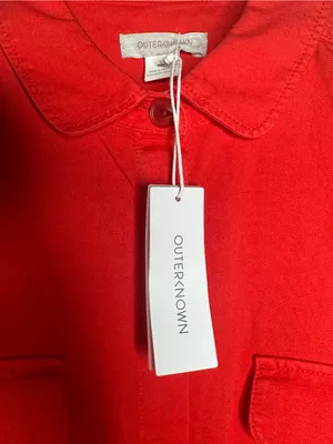 Outerknown NWT Trestles Utility Lightweight Romper Red Small thumbnail 9