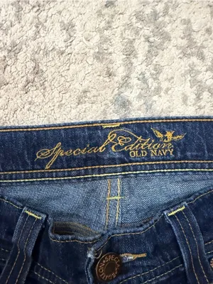 Y2K Old Navy Special Edition Low Rise Jeans 8 Long Fall 2006 Bootcut thumbnail 3