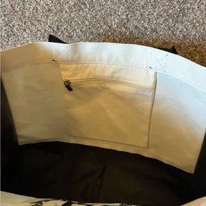 Black and White K Tote Bag thumbnail 6