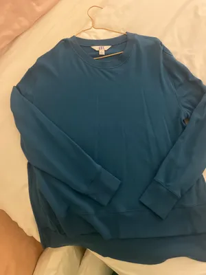 sweatshirt with slits Blue Size L thumbnail 1