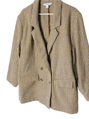 OLD NAVY Houndstooth Longline Blazer thumbnail 3