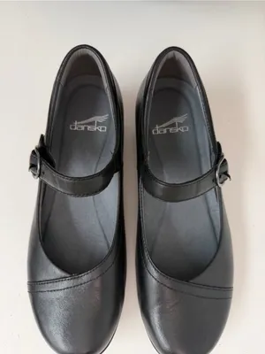 Dansko Fawna Mary Jane Leather Arch Support Comfort Travel Classic Work Black thumbnail 7