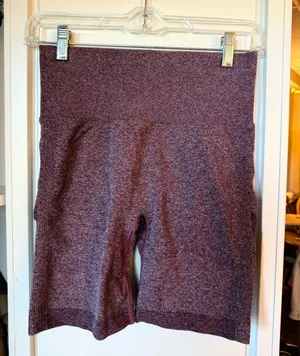 Shein NWT Purple Athletic Workout Spandex Biker Shorts thumbnail 1