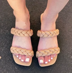 Soda Nude/natural vegan Leather Straps Sandal thumbnail 1