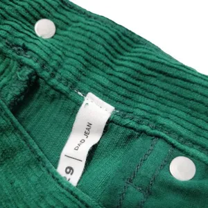 Pants Size 29 W30" x L31" Dad Jean Corduroy Pants Button Fly Green Women's thumbnail 8