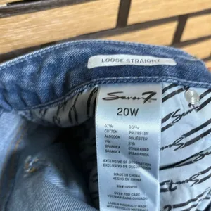 Seven7 Loose Straight Jeans Size‎ 20W thumbnail 6