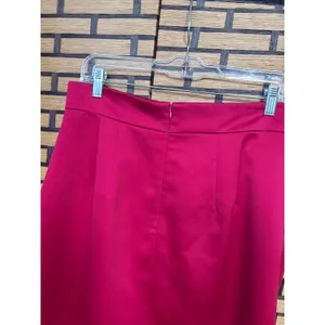 Talbots‎ Dark Pink Satin Maxi Skirt Size 10 thumbnail 6