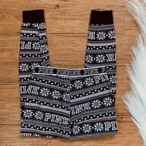 Victoria’s Secret PINK Waffle Knit Lounge pj pants Size Medium thumbnail 2