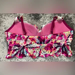 Victoria's Secret PINK multicolor lace push-up bralette Size S 34 A-C 32 C-D thumbnail 2
