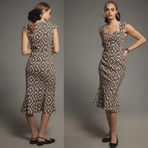 Anthropologie The Cecily Fit & Flare Sweetheart Dress‎ thumbnail 2