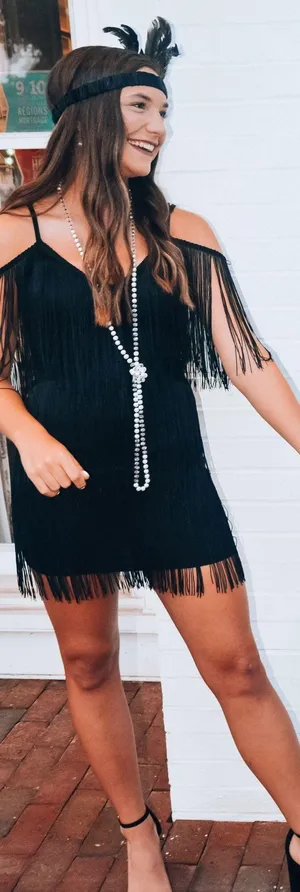Flapper Costume Dress Black Size XS thumbnail 3