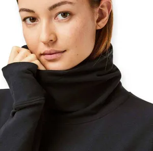 Lululemon | Sz 4 | Go Forward Black Funnel Neck Long-Sleeve Pullover Sweatshirt thumbnail 2