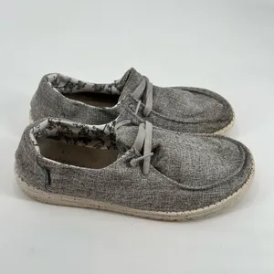 Hey Dude Women's Wendy Linen Slip-on Shoe Iron light gray travel comfort soft 11 thumbnail 2