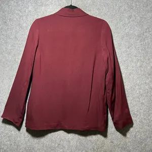 Forever 21‎ Blazer Jacket Wine Burgundy Single Button Small thumbnail 7