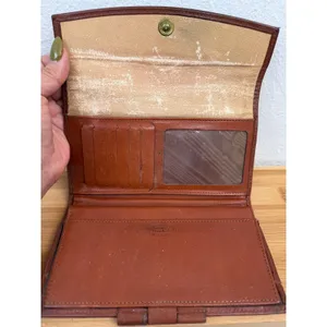 Dooney & Bourke Vintage All Weather Leather Wallet Brown Tan‎ USA Made thumbnail 5