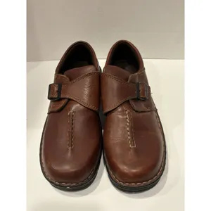 Eastland Syracuse Brown Leather Mary Jane Comfort Shoes Women’s 8W Wide EUC thumbnail 2