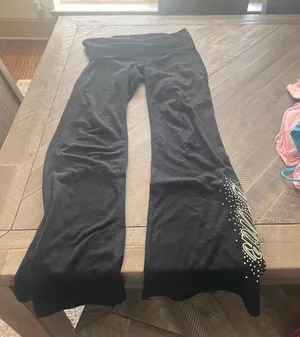 PINK Victoria's Secret Fold Over Leggings Bling thumbnail 1