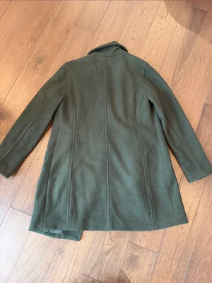 Old Navy Green Soft Brushed Long Moto Asymmetrical Zip Jacket Coat XS - C54-171 thumbnail 6